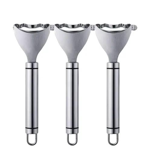 3PCS Heavy-Duty Stainless Steel Corn Kernel Remover Peelers - Sharp Labor-Saving Cob Stripper, Kitchen Vegetable Cutter, Rust-Resistant Ergonomic Grip Dishwasher-Safe Home Food Prep Utensil