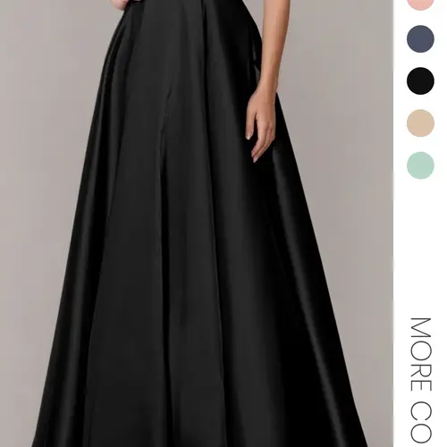 Women's Solid Satin High Waist Fitted Flare Skirt, Trendy Flirty Skirt, Flared Skirts, Elegant Fashion A Line Maxi Skirt for Party Dating Wear, Ladies Bottoms for All Seasons, Womenswear