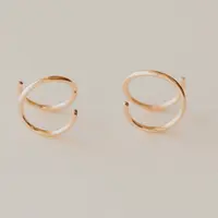Hello Adorn Tiny Twist Earrings - Fashionable Any Occassion Huggie Earrings - Women's Fashion Accessory