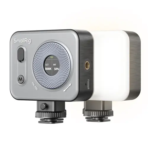 SmallRig Vibe P96 Pro Led Video Light, Portable Camera Light for Photography, Cold Shoe Light, CRI95+, 2500-6500K, 5 Effects, Fill Light Accessories for Content Creator, Streaming Black and pink 4660/4786 Smartphone Lighting