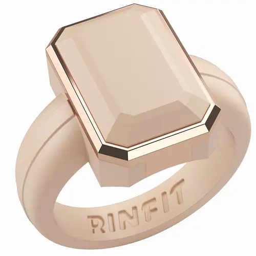 Emerald Collection- Silicone Rings for Women with Metal Frame - Patented Design, Rinfit Rings