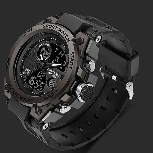 Men's Sportive Digital Watch, Fashionable Digital Watch with Luminous Dial & Alarm & Date Display Function, Waterproof Watch for Men with Box, Sporty Waterproof Watch, Sports Quartz Watch, Fashionable Waterproof Wristwatch