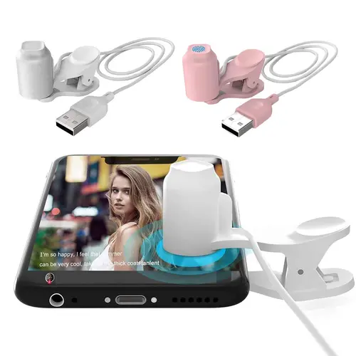 Phone Screen Auto Clicker USB Device Screen Auto Clicker Suitable for Games Live Broadcasts Reward Tasks Video Auto Tapper Taps White