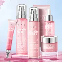 Collagen Sakura 6-Piece Skincare Kit - Moisturizing Repairing Beauty Set, Complete Care Bundle, Radiance Face Care Products for Hydrated, Plump Smooth Skin