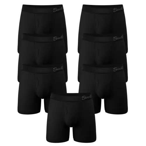 The Threat Level Midnight | Shinesty Black Ball Hammock® Pouch Underwear With Fly 7 Pack