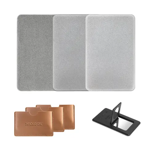 Sharpal Pocket Diamond Sharpening Card Stone - 1200 Fine Hone Steel Sharpener for Knives, Garden Tools, Survival Gear