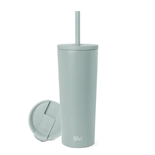 Simple Modern 24oz Classic Insulated Tumbler with Straw Lid - Reusable Stainless Steel Water Bottle