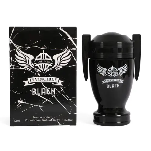 Invincible Black Spray Cologne Eau de Parfum for Men 100ml / 3.4 fl. oz – Bold & Captivating Fragrance