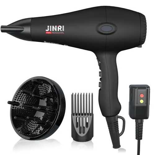 Hair Dryer, Negative Ionic Blow Dryer with Diffuser Concentrator Comb, 2 Speed 3 Heat Settings, Low Noise Long Life Style-Brown/Black gold tiktokshopbacktoschool,back to school,back to school haul