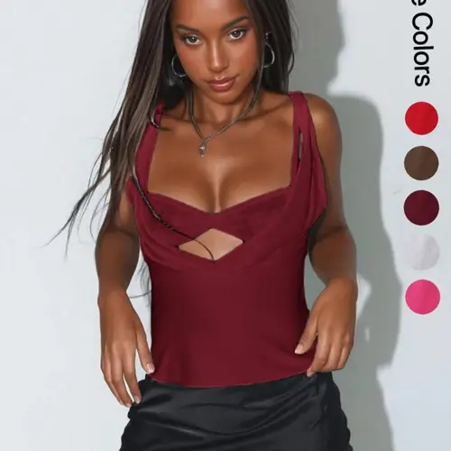Women's Sexy Backless Lace Strap Bra and Bow Decor Cami Cropped Tank Top Set, Slim-Fit Summer Fashion Outfit, Perfect for Parties, Bustier, Womenswear, Garment, Backless Sleeveless Cami