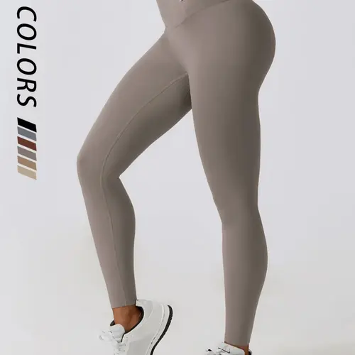 Women's Tummy Control Solid Color High Waist Sports Leggings, High Waisted Sportswear, Casual Comfy Skinny Pants for Gym Workout Running, Sportswear for Fall & Winter, Breathable Yoga Bottoms