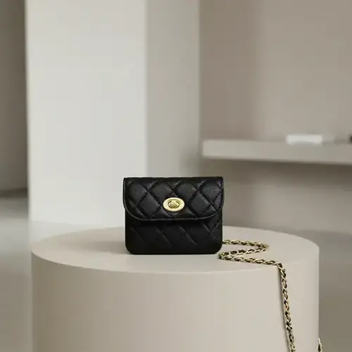 Women's Elegant  Quilted Design Chain Belt Bag,  Style Fashionable Pu Leather Fanny Pack for Daily Used, Casual Trendy Versatile High-quality Daily Commuting Bag, Bum Bag, Casual Waist Bag, Portable Waist Bag, Waist Packs