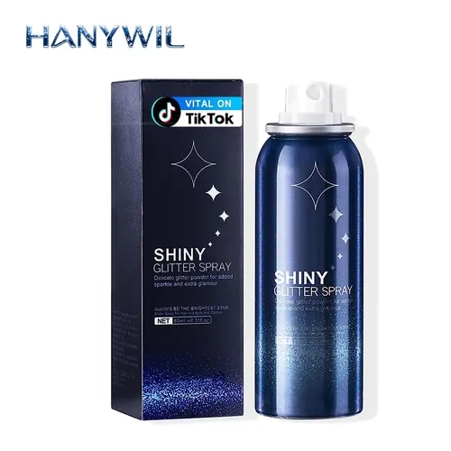 [TikTok Exclusive Offers] HANYWIL New Upgrade Sparkly Body Glitter Spray Cosmetic, Multi-Use for Hair, Body, Clothes, Long-Lasting Shimmer, Suitable for Halloween, Bars, Adults, 2.11 Fl Oz Haircare Styling Product, Makeup