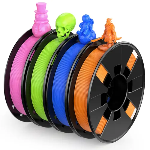 ENTINA 4 Color PLA 3D Printer Filament  Small Bundle, 1.75mm,  ±0.02mm, 200g x 4 Spools Set,Not for 1kg AMS/Multi-Color Systems,No  Warping &Tanglinng,printer filament bundle,filament maker