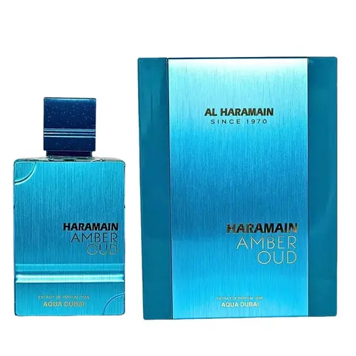AL HARAMAIN Aqua Dubai Unisex EDP Perfume Spray - 2.53 fl oz Alcohol Base Niche Liquid Fragrance, Aromatic Citrusy Scent with Amber Musk, Sweet Powder, Anise Alcohol, Fruity Accents, Spicy Fresh Start, Adult Signature Regular Edition Single Item