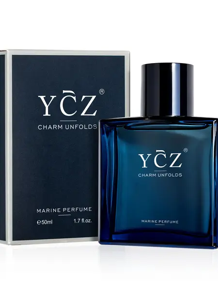 YCZ Midnight Marine Eau de Parfum 1.7oz | Aromatic Marine Fragrance for Men, Magnetic & Sensual, Long-Lasting for Dates and Everyday Wear, Inspired by the Effortless Attraction That Naturally Draws People Closer