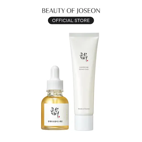 [Beauty of Joseon Official] Glass Skin Duo (Glow Serum + Dynasty Cream) l Long Lasting Moisture, Nourishing, Facial Radiance & Glow, Hydrating Moisturizer, Korean Skincare Gift Set