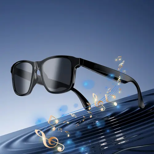 Unisex Adults Wireless Audio Glasses - Wearable Device, Multifunctional Audio Sunglasses with Built-in Mic & Speakers, Athletic-Outdoor UV Protection, Waterproof Summer Smart Eyewear, Wearable Devices, Bluetooth,back to school,back to school haul Wearable