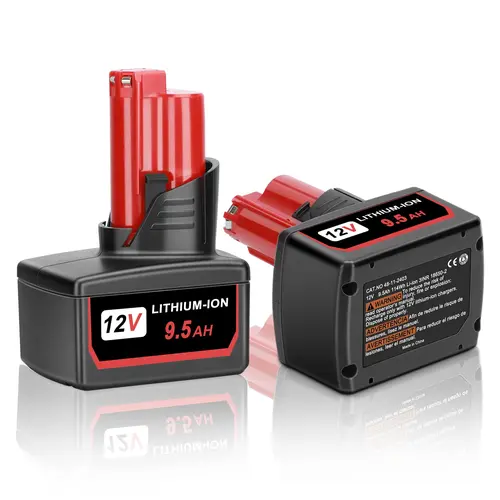 2 Pack 12V 9.5Ah M-12 Replacement Battery Compatible with Milwaukee 12V Power Tools