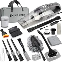 【DealsForYou】 THINKWORK Car Cleaning Kit with 8000PA High Power Vacuum, 21-Piece Set for Spotless Interior, Includes Brushes & Microfiber Towel, Ideal Gift for Car Enthusiasts - Automobile Cleaner