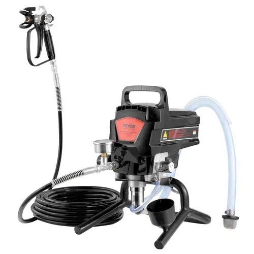 【Summerfinds】VEVOR 950W Power Stand Airless Paint Sprayer with Stand Base, 3000PSI High Efficiency Electric Handheld Sprayer Kit, Environmentally Friendly, Fast Coverage for Home Interior/Exterior Projects