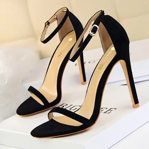 Women's Fashionable Open Toe Stiletto Heeled Sandals, Elegant Adjustable Ankle Strap Design High Heel Sandals for Party, Banquet, Fashionable Shoes for Daily Wear