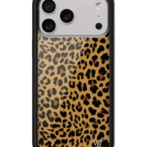 Wildflower Cases Meow Limited Edition Leopard Print Custom Polyurethane iPhone Case - Cute Cellphone Cover, Fierce Trendy Rubber Accessory, Protective Durable Mobile Phone Casing for Enhanced Protection