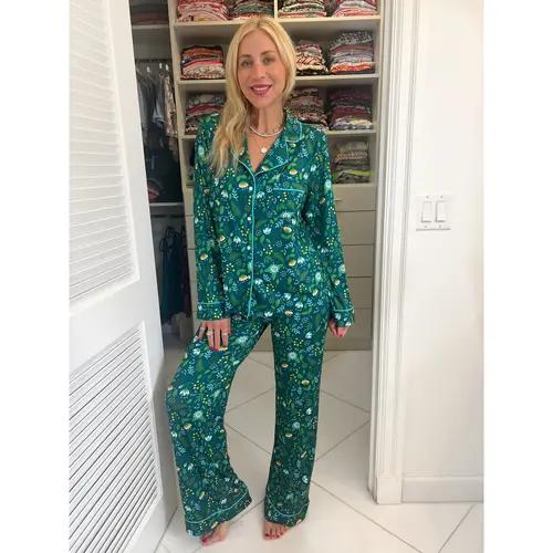 Fall Burst Wide Leg Pajama Set