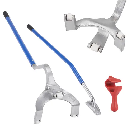 【toolupgrade】VEVOR 2-Pack 38.2in Heavy-Duty Alloy Steel Tire Bars, Fast Demount Aid Tire Changing Tools with Simple Grip, Smooth Contact Parts Protect & Smooth Hub Roller for Semi Truck, Off-Road