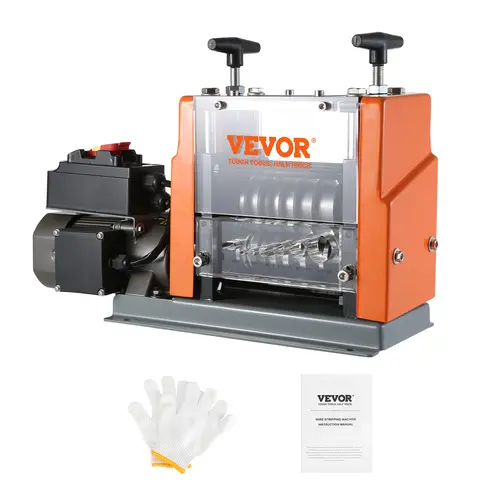 【toolupgrade】VEVOR Electric Cable Stripping Tool, Various specifications, Motorized Wire Stripper, Features Clear Depth Gauge, For Efficient Copper Wire Recycling