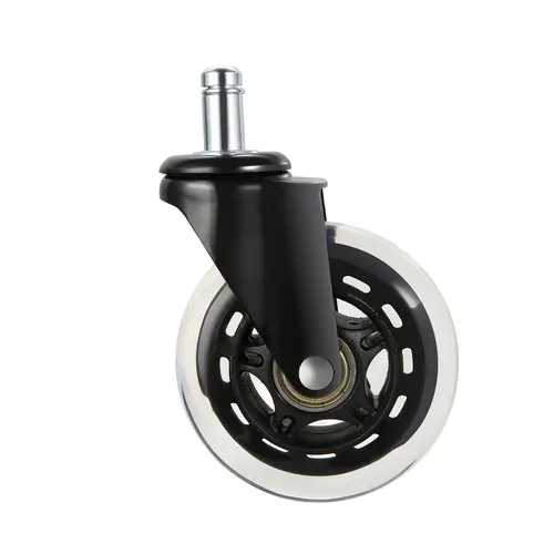 【toolupgrade】VEVOR Furniture Moving Wheels Set of 5, Heavy-Duty Polyurethane Replacement Casters with Rust-Resist Metal & Scratch-Safe Tread, Universal Chair Fit, Enhances Chair Movement, Safe for Hardwood Floors & Carpet, Ideal Father’s Day Gift