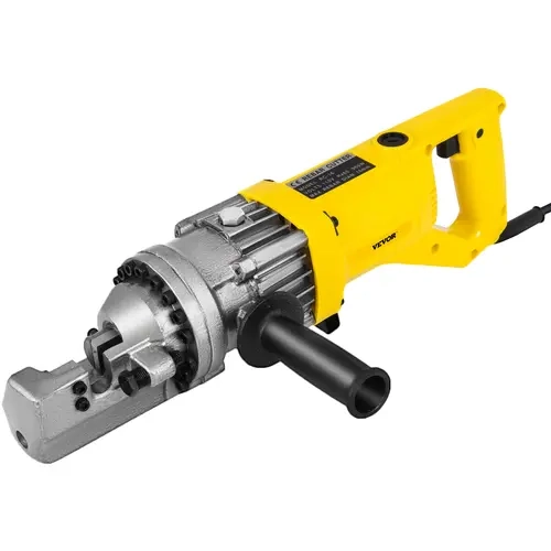 【toolupgrade】VEVOR 900W Low-Noise Motor Portable Electric Hydraulic Rebar Cutting Machine, 110V Site Ready, 1-Button Operation, 3/20"-5/8" (4mm-16mm) Cut Capacity, 2.5-3.0s Per Cut, Stainless Steel Protective Box, for Bridge Construction Workers, Calmer S
