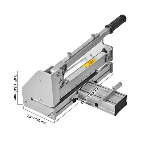 【fathersdaygift】VEVOR Floor Cutter 13 inch, Cuts Vinyl Plank, Laminate, Engineered Hardwood, Siding, 0.47in Cutting Depth Effortless And Easy Cutting, Vinyl Plank Cutter for LVP, WPC, SPC, LVT, VCT, PVC, and More, Floor Cutter Machine