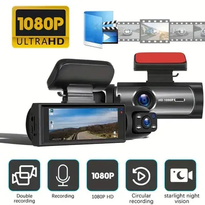 WHATOOK 1080P Ultra HD Dash Cam（Not wireless) , Front Car Camera with Night Vision, 32GB Recording, Auto Accessories（Not wireless) , Car Camera Accessories, Dashcam, Cars