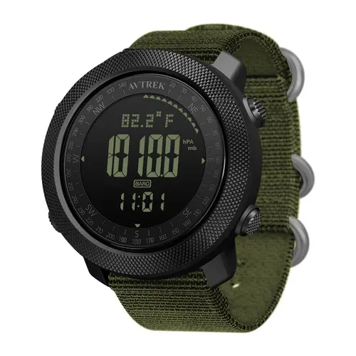 AVTREK Men's Outdoor Sport Digital Wrist Watch Multifunctional Smart Watch Swimming Military Army Watches Altimeter Barometer Compass Waterproof 50m summervibes sohochic