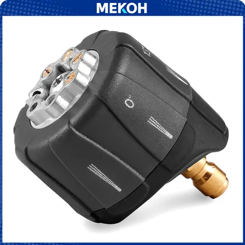 Pressure Washer Nozzle, 7-in-1 Quick Changeover Nozzle, Adjustable Pressure Washer Nozzle with 1/4 Inch Quick Connect, 3200 PSI Spray Nozzle toolupgrade