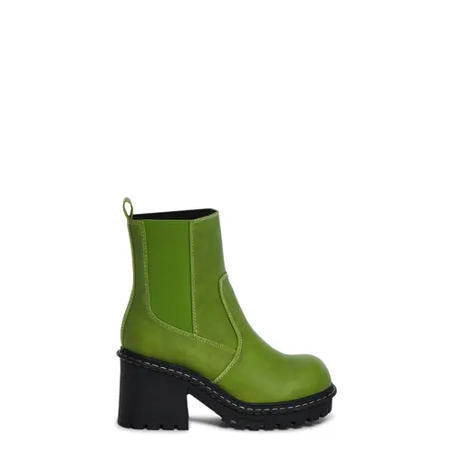 Off The Record Ankle Boots - Green