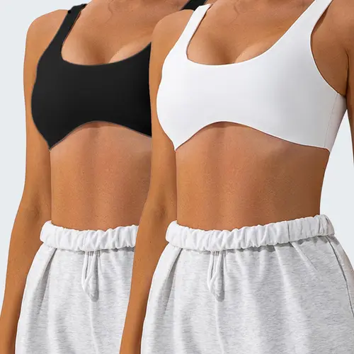 Women's Solid Wireless Sports Bra, Yoga Sports Bra, Workout Bra, Exercise Bra, Sporty Breathable Comfortable Bra, Ladies Sportswear for Indoor Outdoor Wear, Gym Clothes