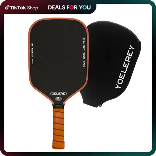 USAPA Approved YOELEREY Carbon Fiber Pickleball Paddle - T700 Raw Fiber 3K, 16mm Polypropylene Core, Textured Face, Ultra Comfort Grip for Enhanced Performance & Consistency
