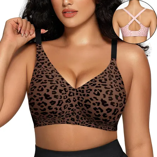 OEAK Women Seamless Jelly Bras No Underwire Push Up Bras Soft Wireless Comfort Adjustable Bras Full Coverage Everyday Bra