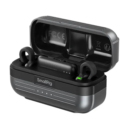 SmallRig S70 Portable Clip-On Rechargeable Wireless Encrypted Mic for Clothes, Content Creator - 3-Level Noise Reduction, Safety Track Recording, Adjustable Compact Design, USB-C, Compatible with Pocket 4/DJI Osmo Cameras for Podcast Streaming Audios