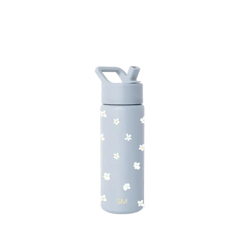 Simple Modern Summit Water Bottle with Straw Lid 18oz - Cupholder Friendly, Vacuum Insulated Stainless Steel, Reusable, Leak-Proof, BPA-Free