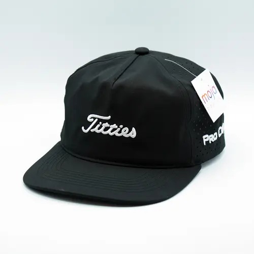 Titties - Titleist Golf Hat | Funny | Parody | Masters | Snapback Hat, Funny Slogan Hats, Golf-Themed Hats