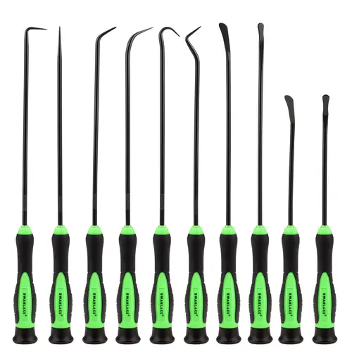 10pc  Hook and Pick Tool, Pick Tool Set for Car Auto Oil Seal/O-Ring Seal Gasket Pick Hooks Puller Remover removal tool work equipment magnetic pickup hand tool mechanic tool Auto Repair Tools, Automotive Repair Kit, Car Accessories