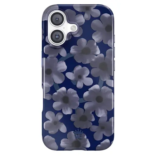 Velvet Caviar Midnight Blossom Flowers iPhone Case - Magnetic, Protective, Scratch-Proof, Shockproof Case with Soft TPU Bumper, Polycarbonate Build, Grip, Wallet Fit, Stylish Girly Design, Translucent Back, Vivid Print, Protective Phone Cover