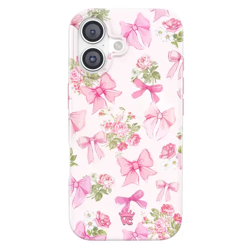 Velvet Caviar Posie Pink Bow Cellphone Casing - Cute, Stylish, Shockproof, Magnetic iPhone Accessory with Durable Protection, Phone Aesthetic Fit for iPhone Models