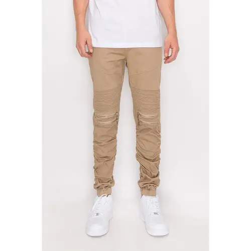 Twill Stacked Jogger Pants