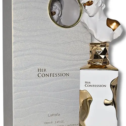 Lattafa HER CONFESSION Women's EDP Perfume - 3.4oz(100ml) Cinnamon Scent Floral Oriental Long Lasting Fragrance, Single Item, Gift for Women, Mother's Day Idea