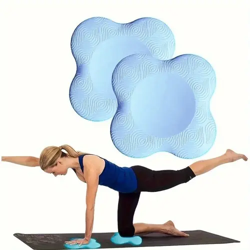 Yoga Knee Pads, 2-Pack Non-Slip Thick Knee Pads, Portable Support Pads for Yoga Practice and Fitness Training