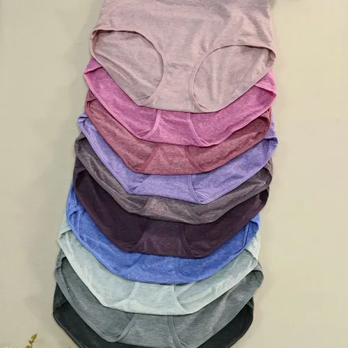 Women's Plus Size Briefs, Mid-Waist Elastic Breathable Ruched Daily Wear Underwear, Comfortable Multi-Color Short Pants, Plain Lightweight Seamless Panties, Lightweight Summer Panties, Seamless Undergarment, Comfy Breathable Panty
